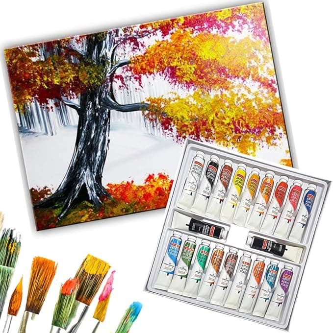 Camel 18 Artists Acrylic Color Box