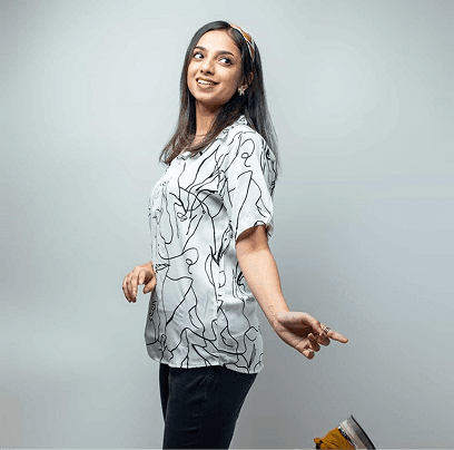 Scribble-Printed Shirt By Gorur Ghash