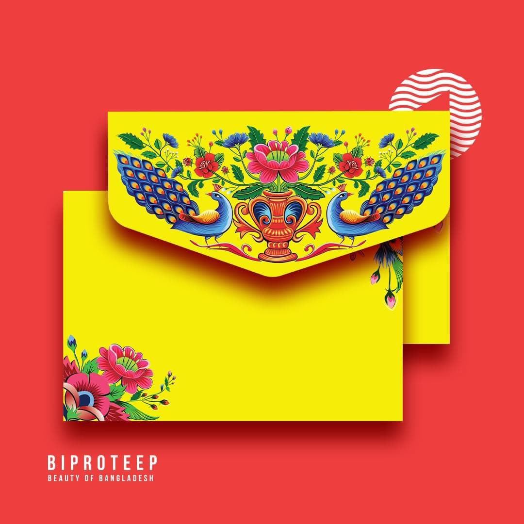 Rickshaw Painted Envelopes By Biproteep