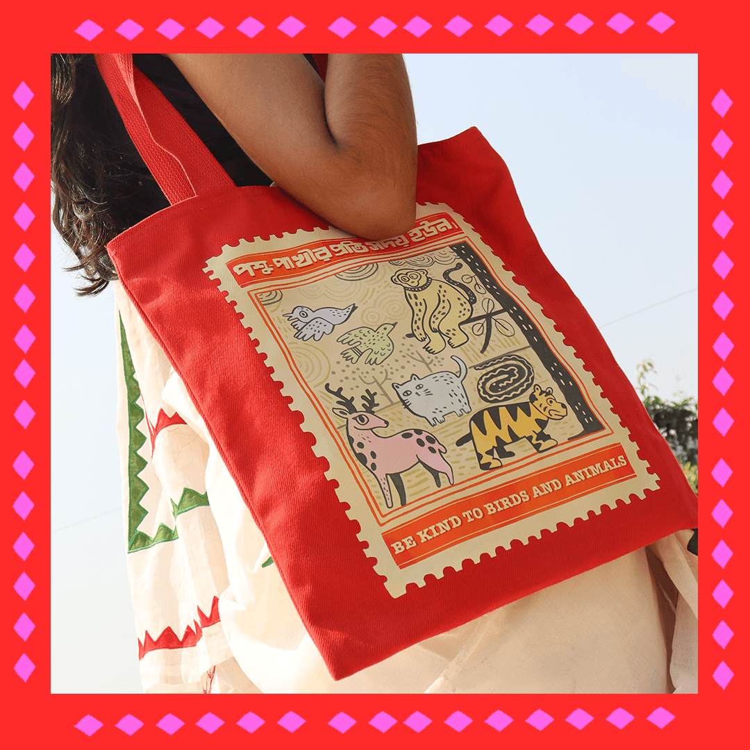 Red Tote By Paintink