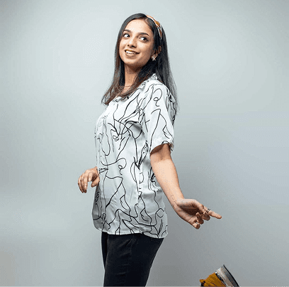 Scribble-Printed Shirt By Gorur Ghash